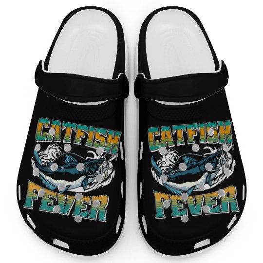 Noodling Flathead Fishing Catfish Angler Clogs