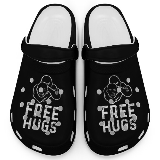 Funny BJJ Clogs Men MMA Free Hugs Clogs Wrestling