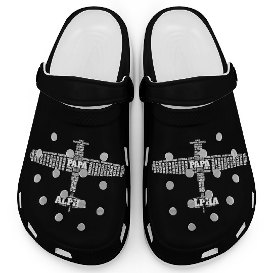 Aviation Alphabet For Pilots Clogs