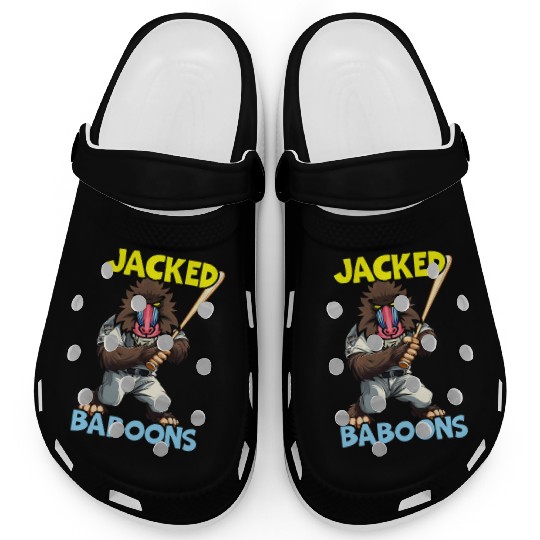 Baboon Monkey Lover Wildlife Animal Zookeeper Clogs
