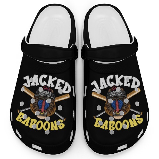 Baboon Monkey Lover Wildlife Animal Zookeeper Clogs