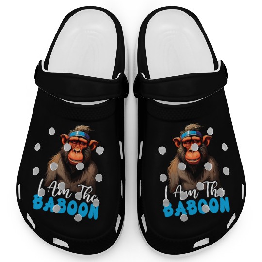 Baboon Monkey Lover Wildlife Animal Zookeeper Clogs