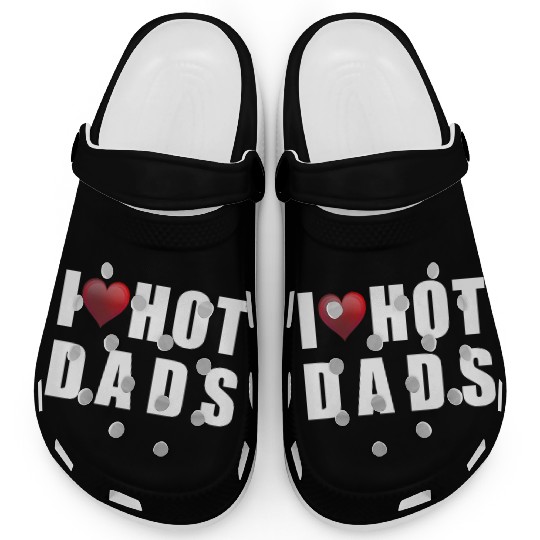 i love hot dads Clogs