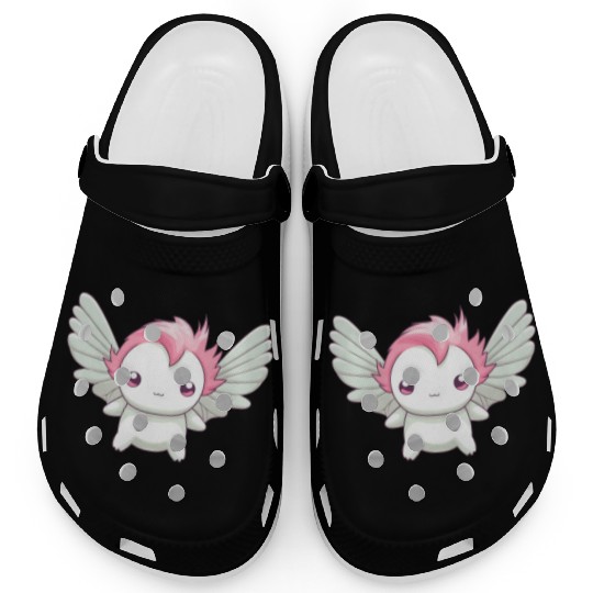 Sweet Axolotl with Angel Wings: Heavenly Design Clogs