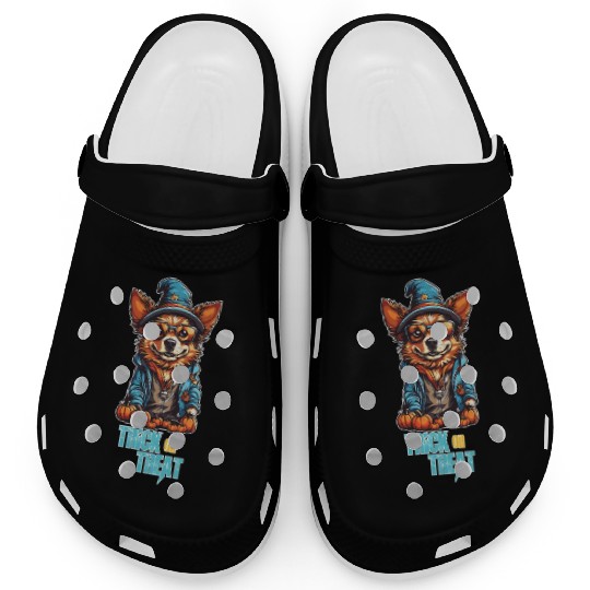 TRICK OR TREAT- Boss Dog Halloween . Clogs