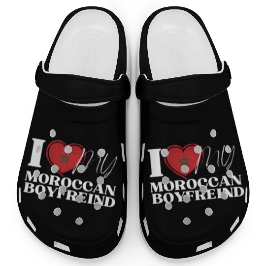 I Love My Moroccan Boyfriend Multi Nationality Clogs
