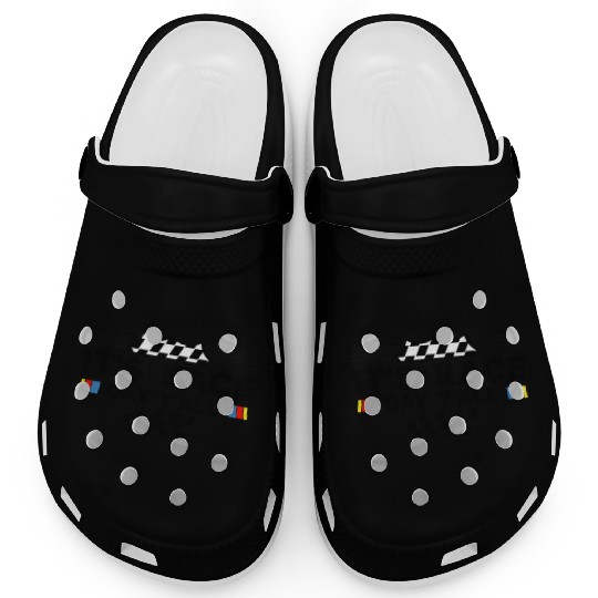 It s Race Day Y all Funny Racing Drag Car Truck Clogs