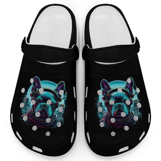 Fantasy Frenchie Bull Dog Clogs
