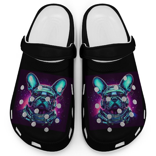 French Bulldog Alien Clogs