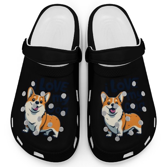 I Love My Dog Clogs | Adorable Puppy Clogs