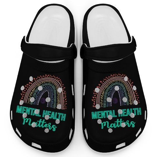 Mental Health matters design Clogs