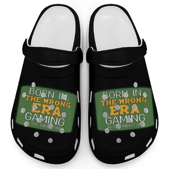 Funny Retro Gaming Culture Vintage arcade classics Clogs