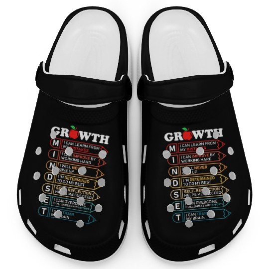 Growth Mindset Definition Motivational Quote Class Clogs