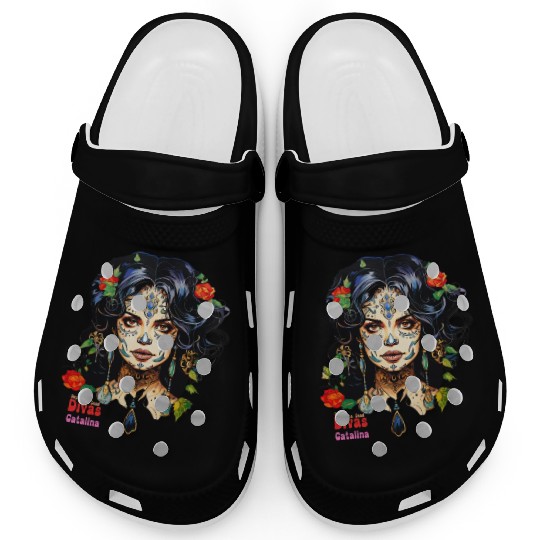 Day of the Dead Divas - Catalina Clogs
