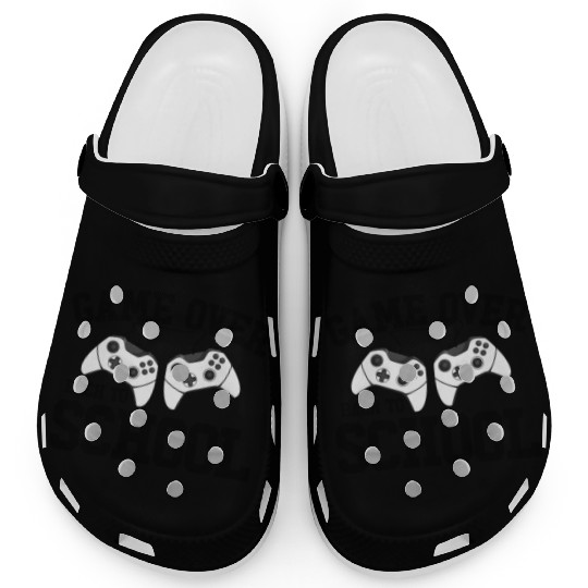 Game Over Back To School Gamer Back To Schoolgamer Clogs