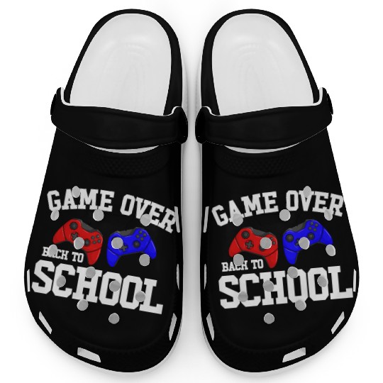 Game Over Back To School Gamer Back To School Clogs