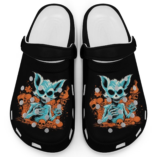 Halloween Fuchs Skeleton Clogs