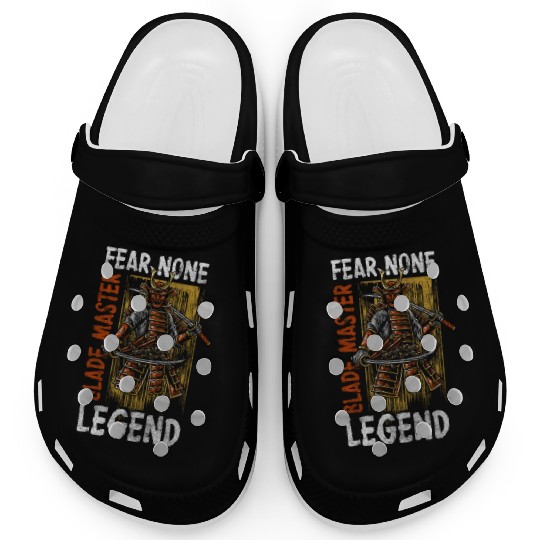 Swordsman Fighter Samurai Sabers Clogs