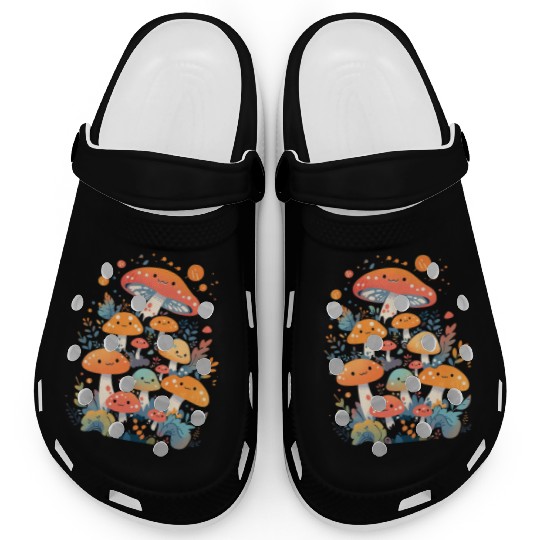 Cute Mushroom Creatures Clogs