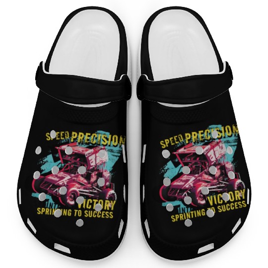 Sprint Car Mom Dirt Track Racing Racing Race Day Clogs