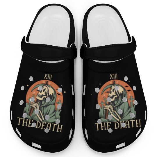 The Death Magic Tarot Skeleton Halloween Clogs