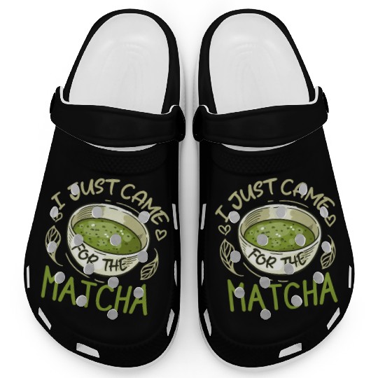 Green Tea Lover Japanese Matcha Latte Drink Matcha Clogs
