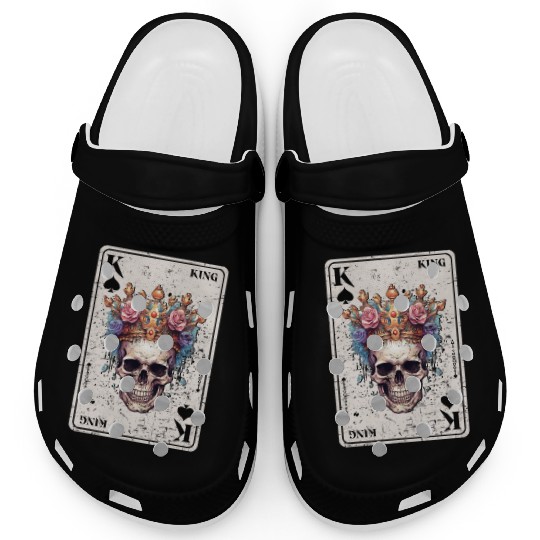 King on Spades Horror Halloween Card Game Creepy Clogs