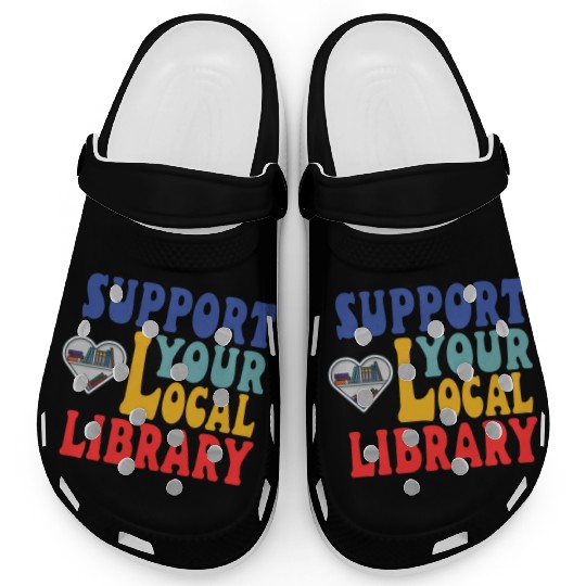 Support your local library Clogs