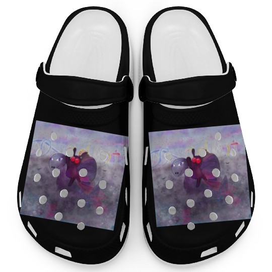 Mothman and Bessie the Lake Erie Monster's Vacay Clogs