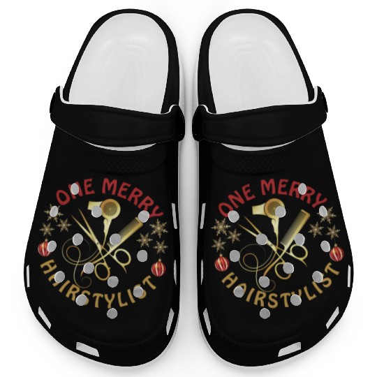 One Merry Hairstylist Love is in Hair Christmas Clogs