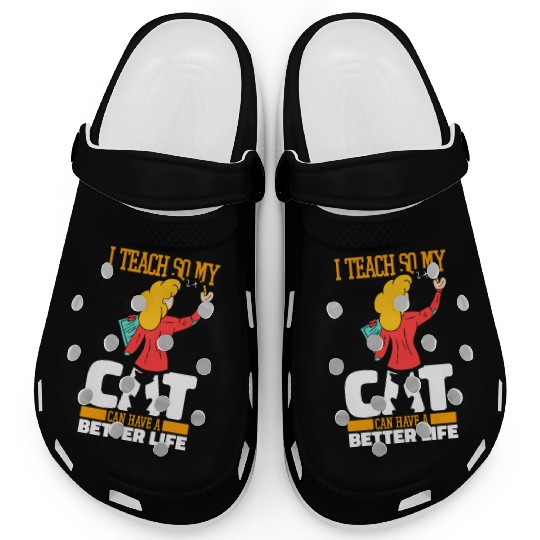 Daycare Teacher Cat Clogs