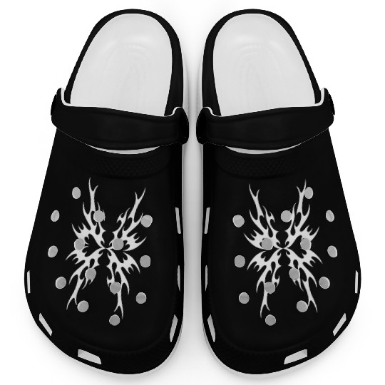 Awesome Butterfly Cybersigilism Cyber Sigil Tribal Clogs