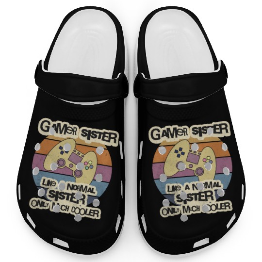 Gamer Sister Clogs, Gamer Clogs, Gamer Gift, Bro