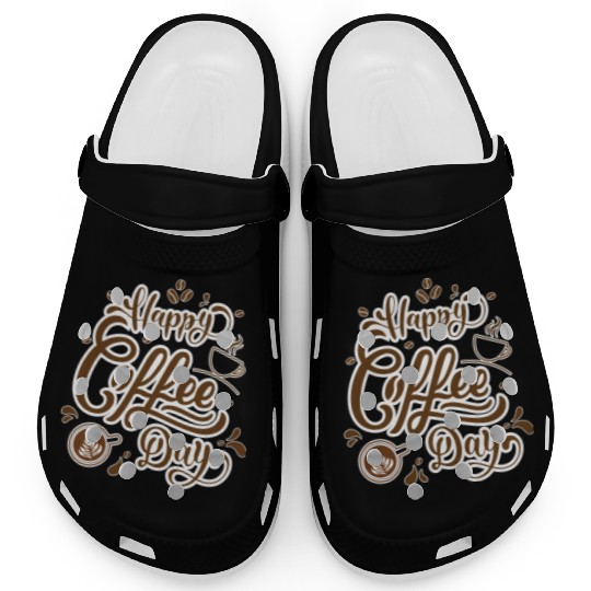 Happy Coffee Day Clogs