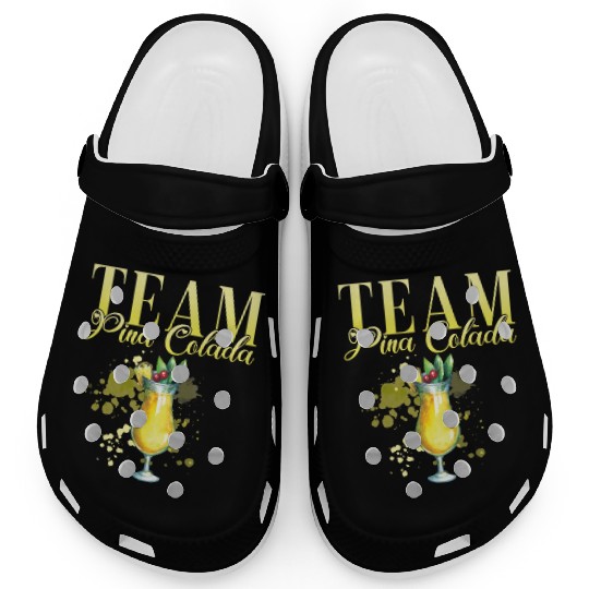 Team Pina Colada Cocktail Bartender Clogs