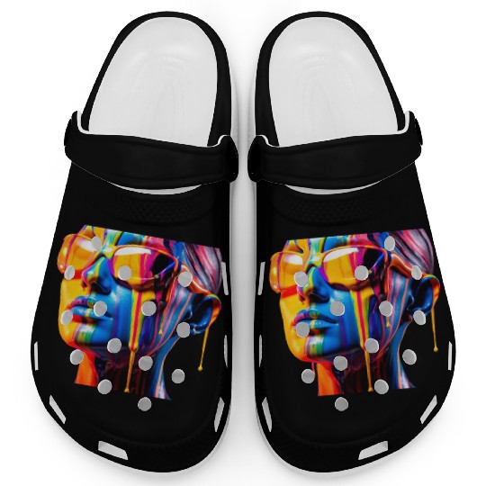 Women Colorful Sunglasses Clogs