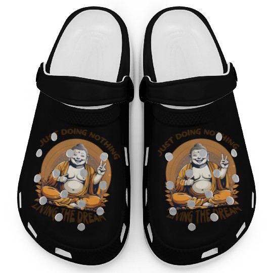 Living the dream Buddha Clogs