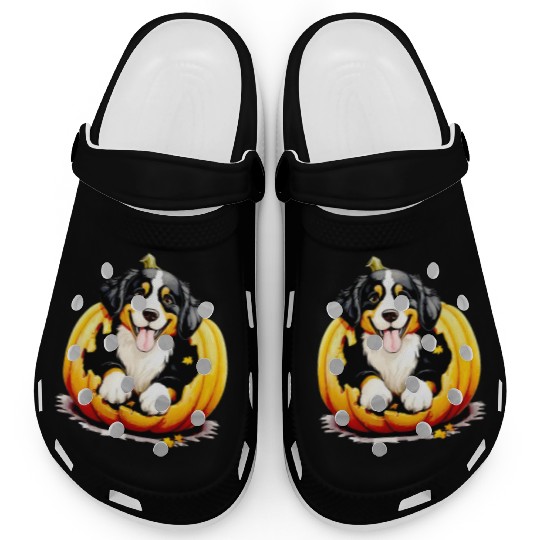 Halloween Bernese Mountain Dog Clogs