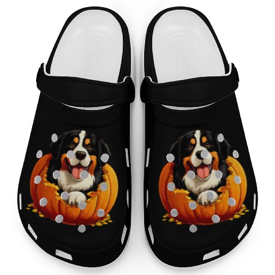 Halloween Bernese Mountain Dog Clogs