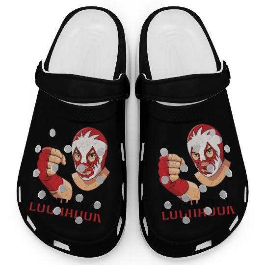 Mexican Wrestling Wrestler Lucha Libre Mask Mexico Clogs