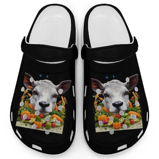 ANIMAL COW VEGETARIAN Clogs