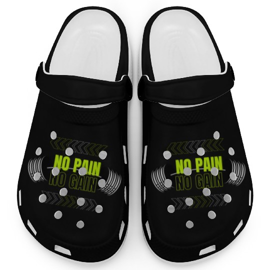 No Pain No Gain by Pandido Clogs