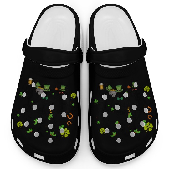 Skeleton Saint Patrick s Day Clogs