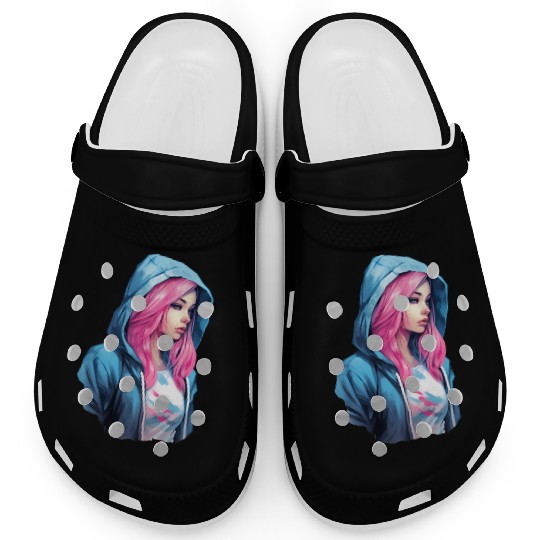 The Hooded Girl Clogs