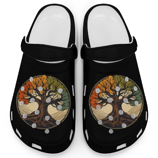 Tree / Wood / Forst / Tree of Life / Leaves Clogs