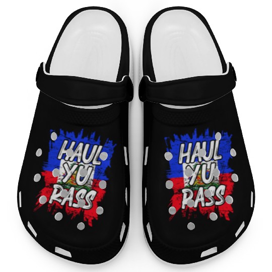 Creole Magic Afro Pride Kriol Haiti Flag Haitian Clogs
