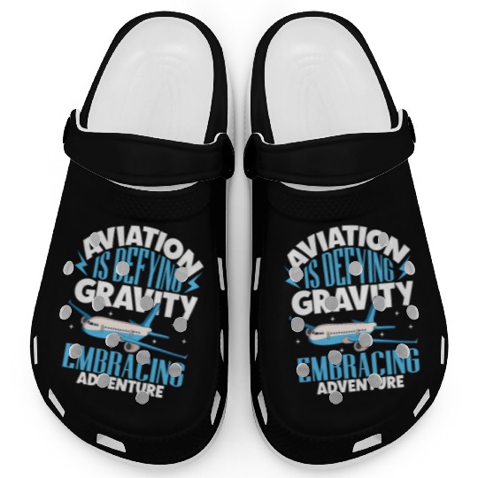 Pilot Aviation Airplane Airline Future Pilots Clogs