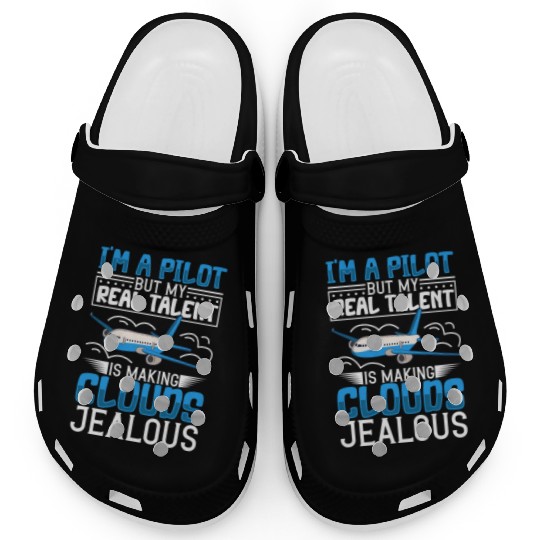 Pilot Aviation Airplane Airline Future Pilots Clogs