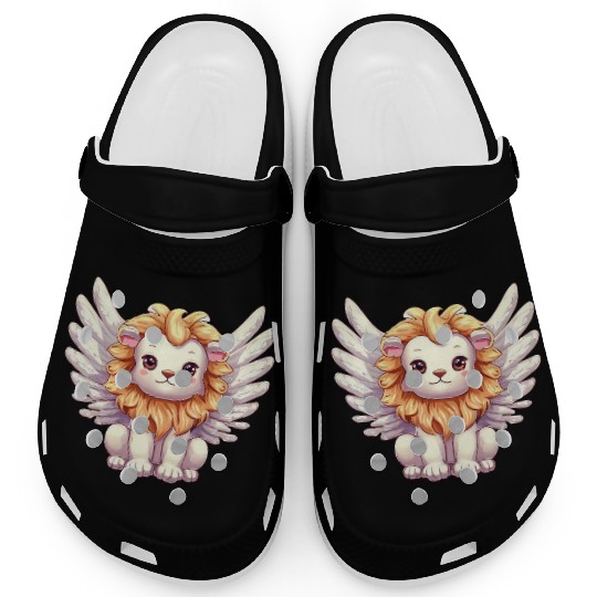 Lion angel with wings Clogs