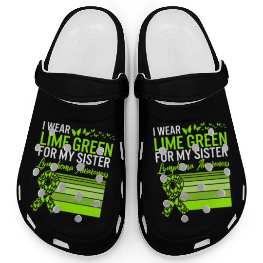 Lymphoma Warrior Clogs, I Wear Lime Green For My